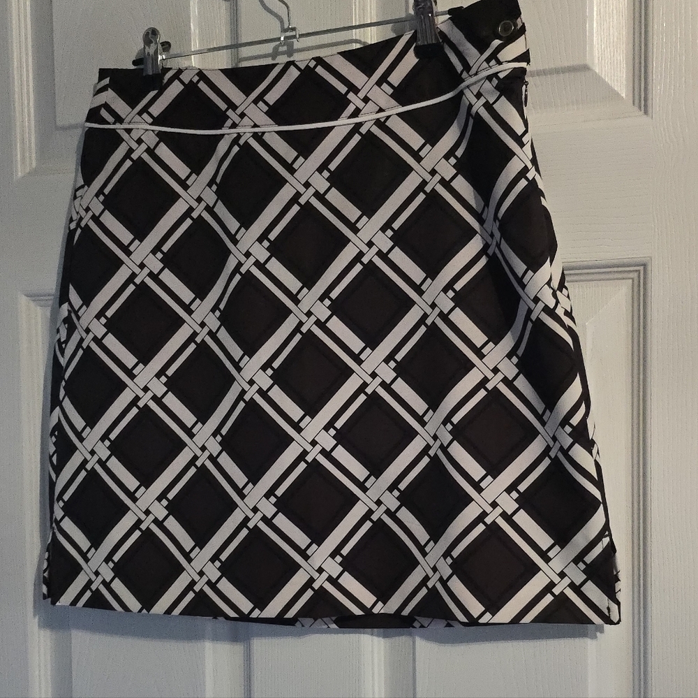 EP Pro Brown and White Golf Skirt